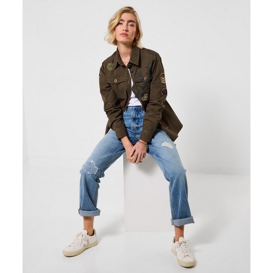 Joe Browns Besticktes Hemd mit Abzeichen  