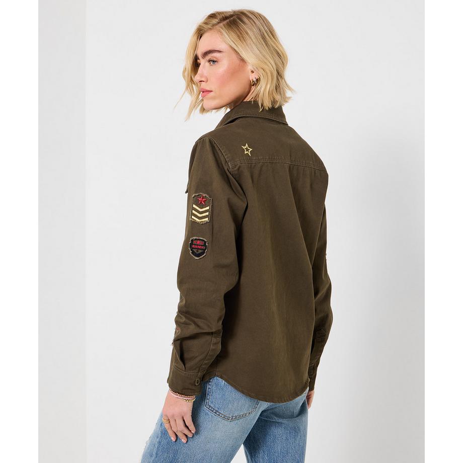 Joe Browns Besticktes Hemd mit Abzeichen  