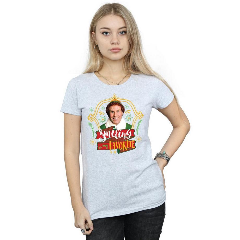Elf Smiling Is My Favorite T-Shirt  