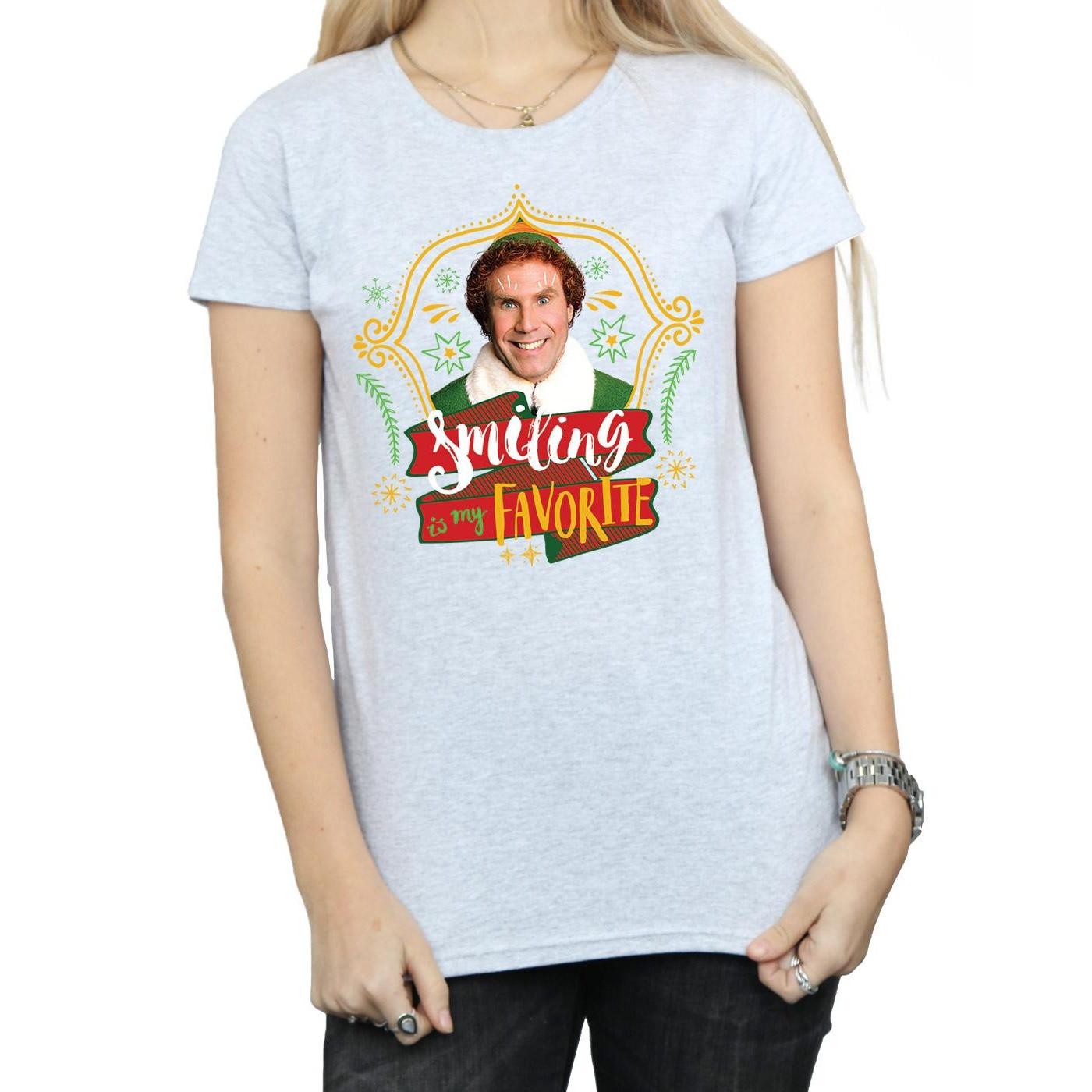 Elf Smiling Is My Favorite T-Shirt  