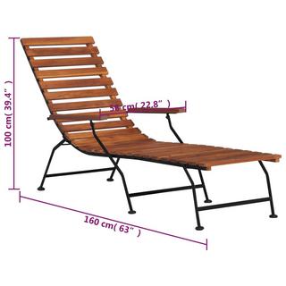 VidaXL Liegestuhl holz  