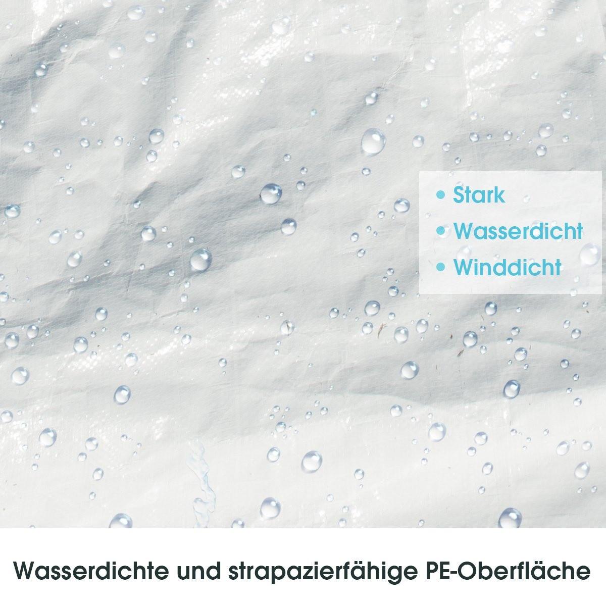 Northix  Partyzelt 3 m x 9 m Wasserdichter Pavillon für den Außenbereich Weiß 