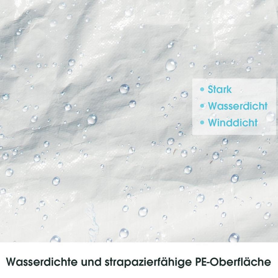 Northix  Partyzelt 3 m x 9 m Wasserdichter Pavillon für den Außenbereich Weiß 