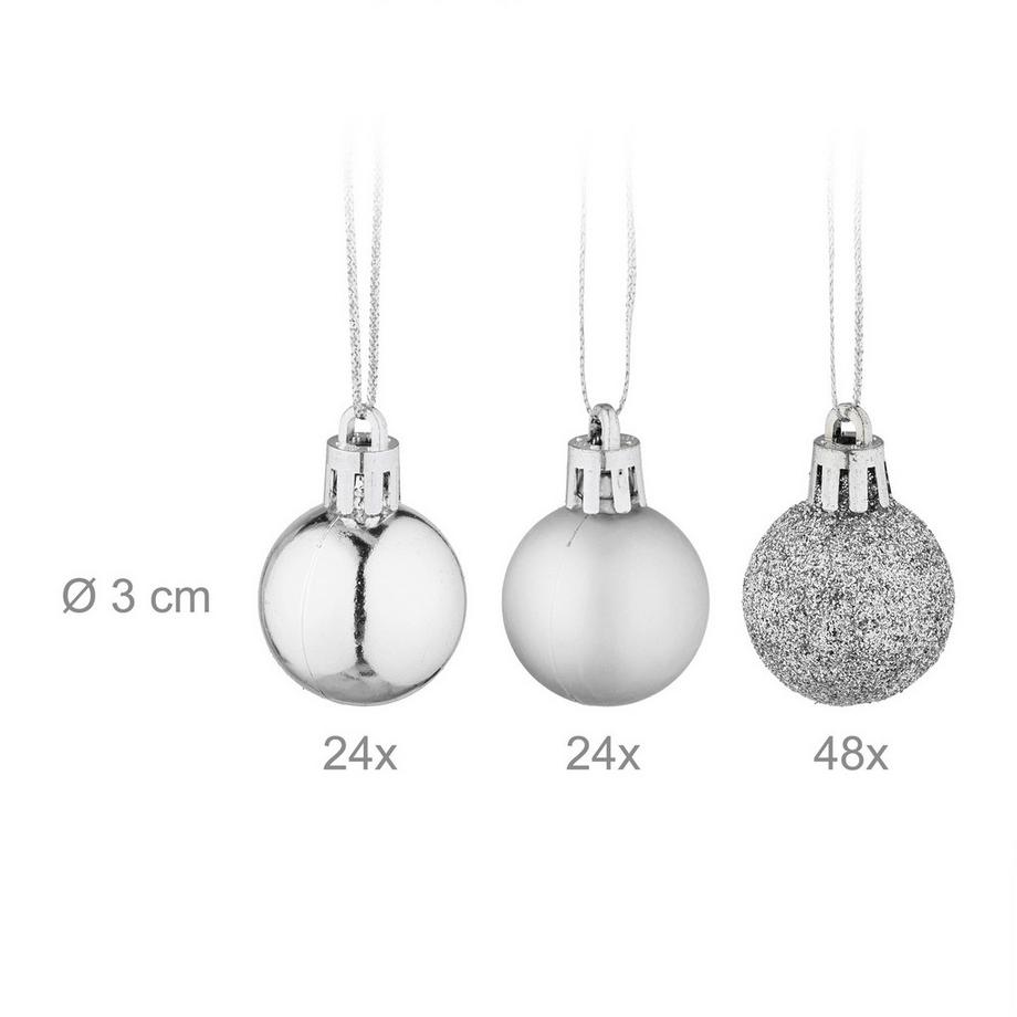 Northix Ensemble de 96 boules de Noël  