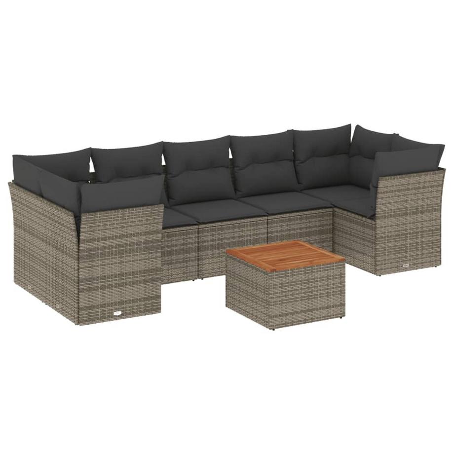 set divano da giardino Polirattan