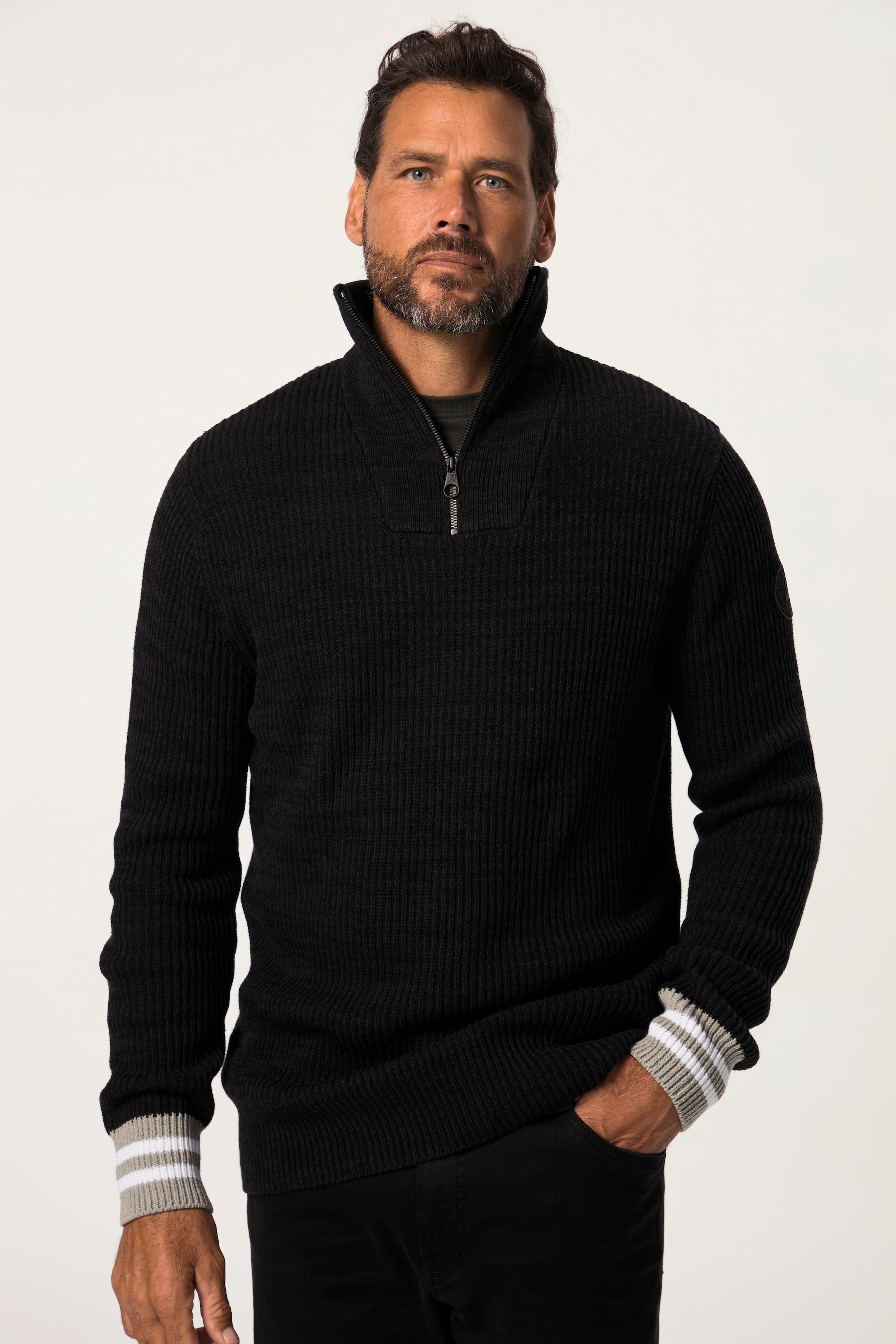 JP1880 Skiwear Rippstrick Troyer Zippkragen  