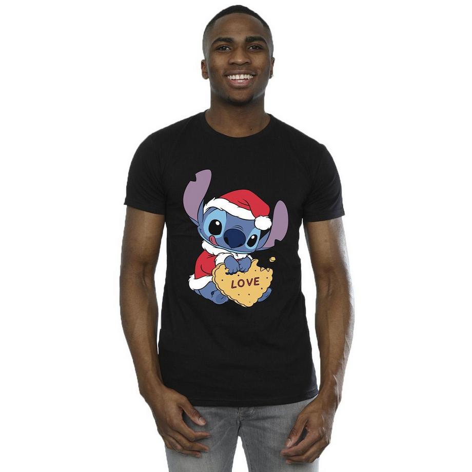 Disney Stitch Christmas Love Cookie T-Shirt  
