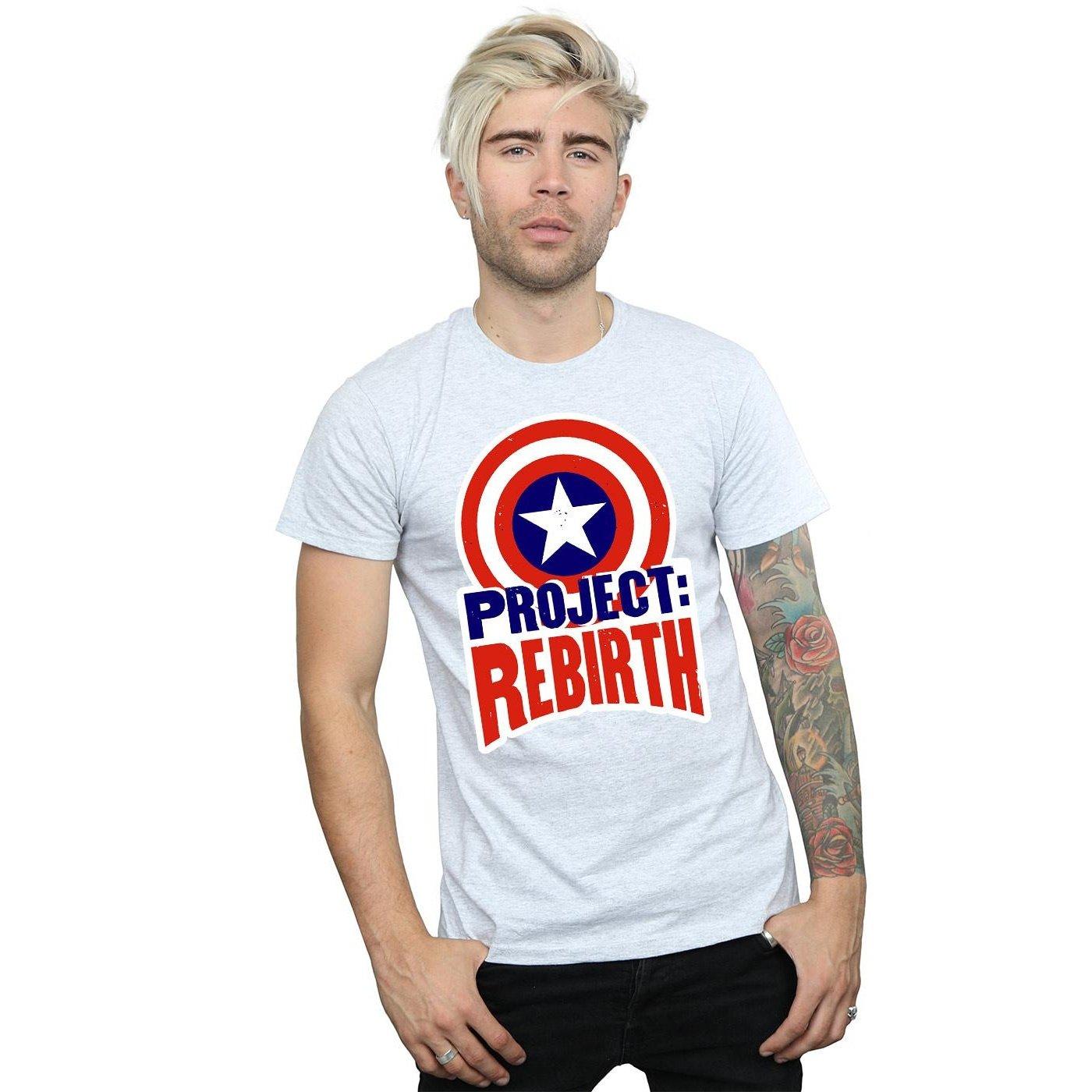 MARVEL  Captain America Project Rebirth TShirt 