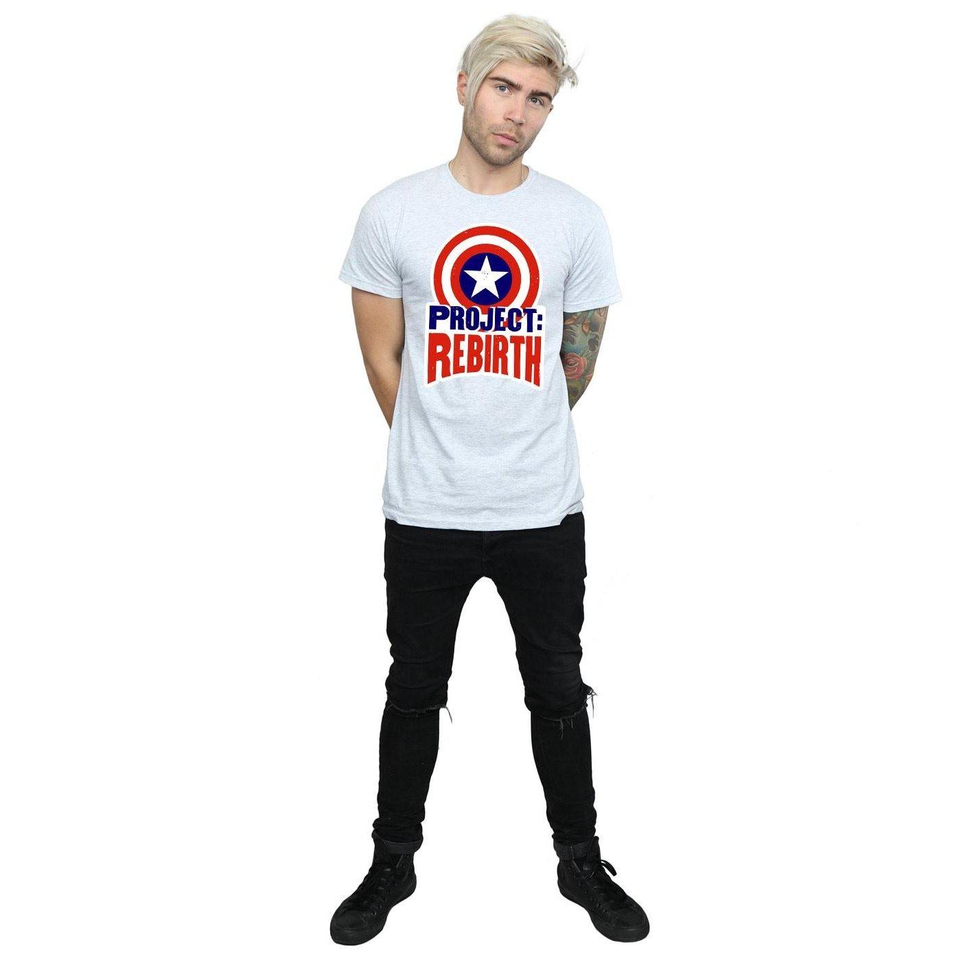 MARVEL  Captain America Project Rebirth TShirt 