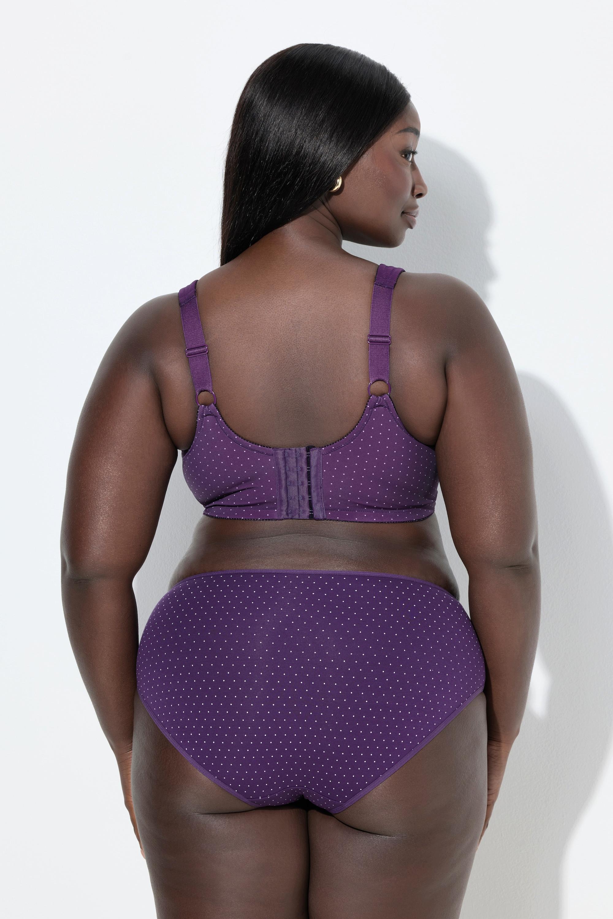 Ulla Popken Reggiseno sostenitivo a pois senza ferretto  