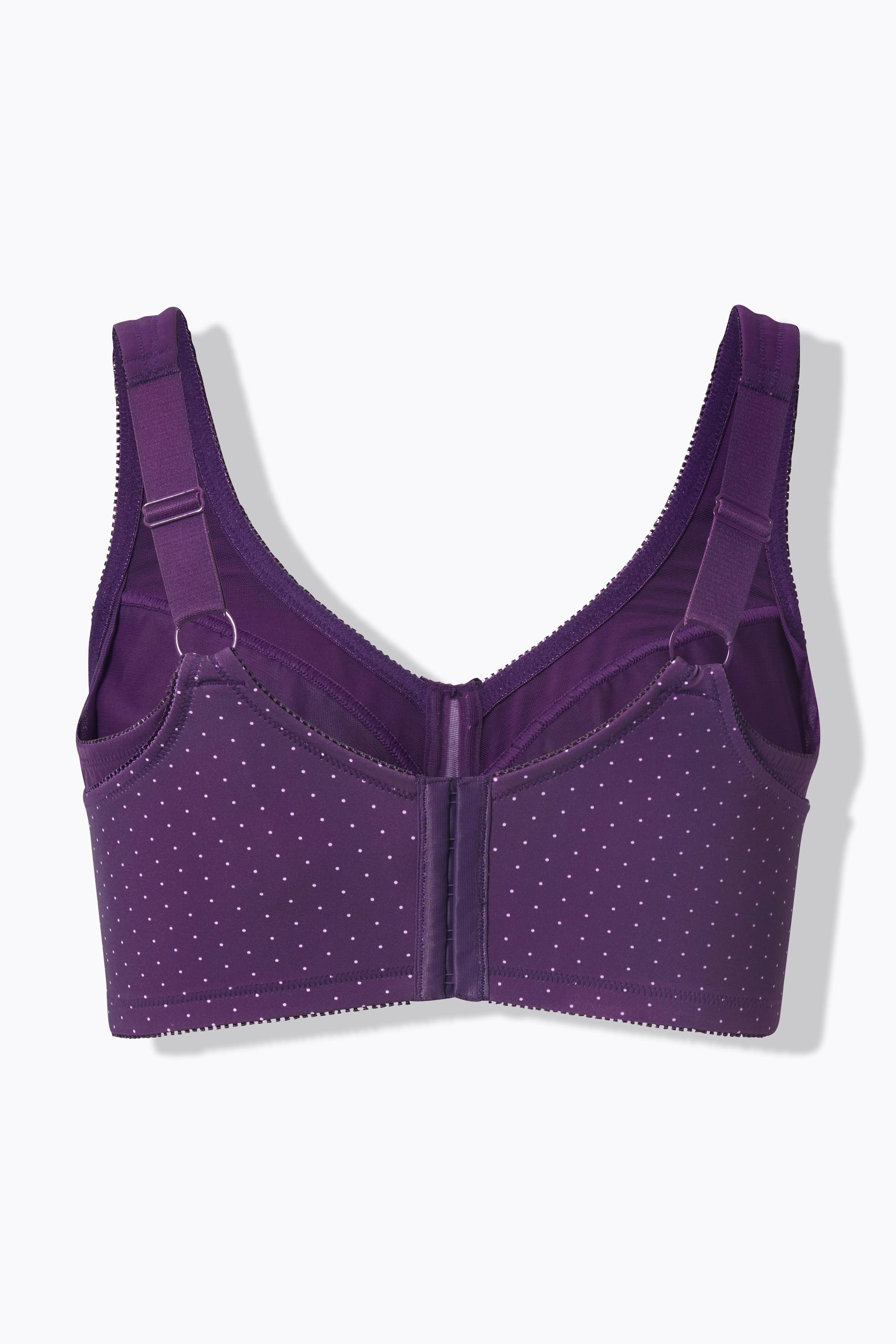 Ulla Popken Reggiseno sostenitivo a pois senza ferretto  