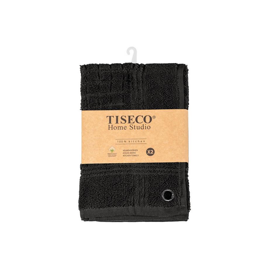 Tiseco Frottiertuch quadratischh PHARAO - 2er Set  