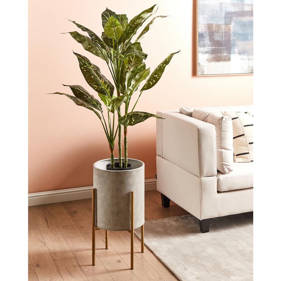 Beliani Vaso per piante rialzato en Ferro  AUBRIETA  