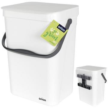 Wall-mounted 10L Dustbin with Lid and Handle