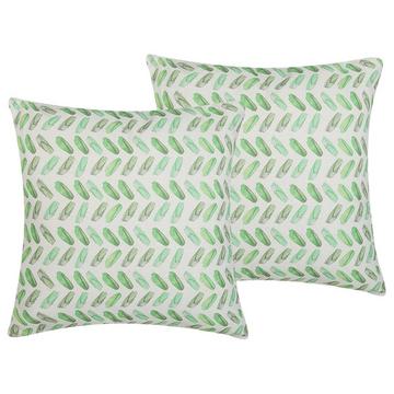 Lot de 2 coussins décoratifs en Polyester Moderne PRUNUS