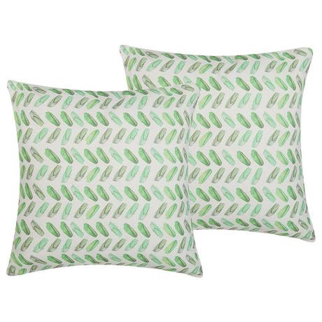 Beliani Set di 2 cuscini en Poliestere Moderno PRUNUS  