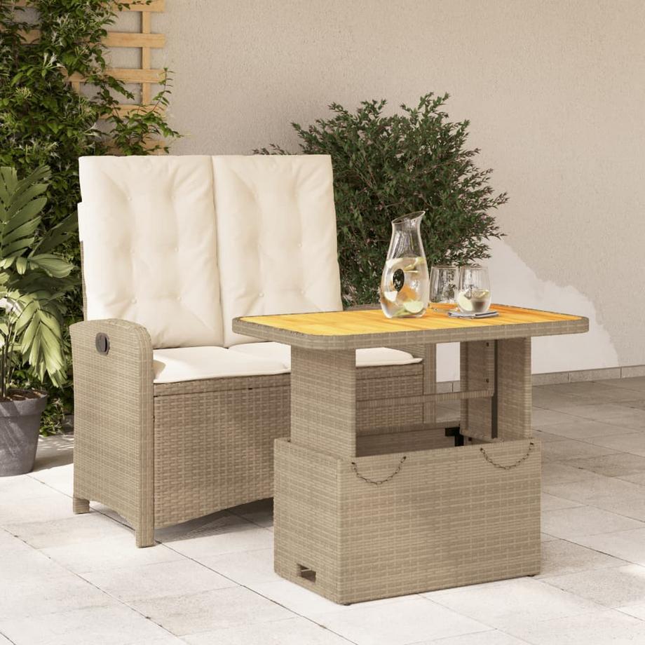 VidaXL set da pranzo da giardino Polirattan  