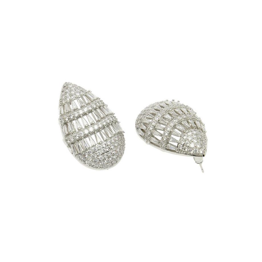 AVANT-GARDE PARIS  Collection Diva Gouttes design creuses chic en zirconia 