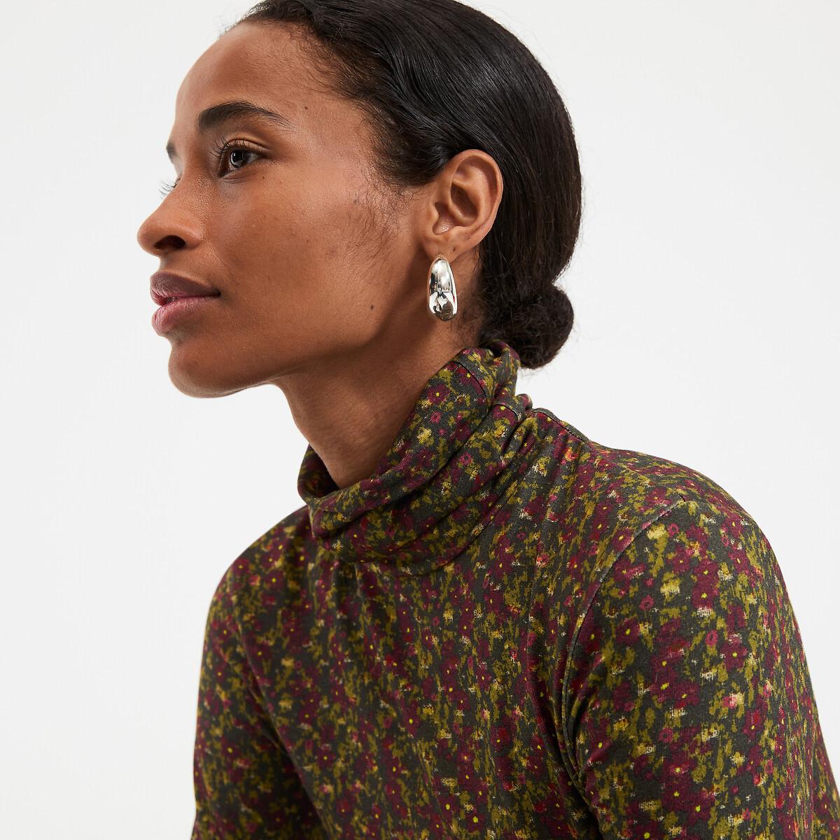 La Redoute Collections Rollkragen Shirt Blumenmuster  