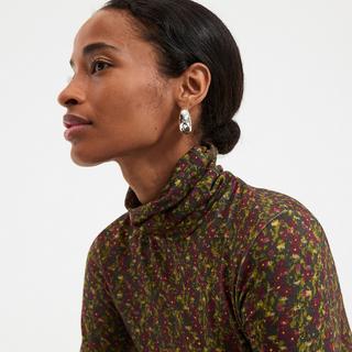 La Redoute Collections Rollkragen Shirt Blumenmuster  