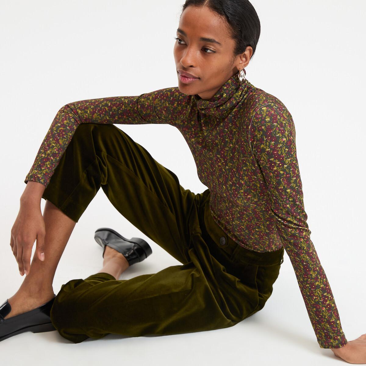 La Redoute Collections Rollkragen Shirt Blumenmuster  