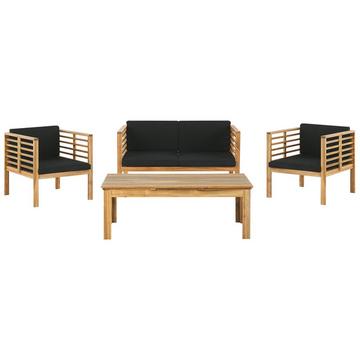 Ensemble de salon avec table en Acacia Moderne PACIFIC