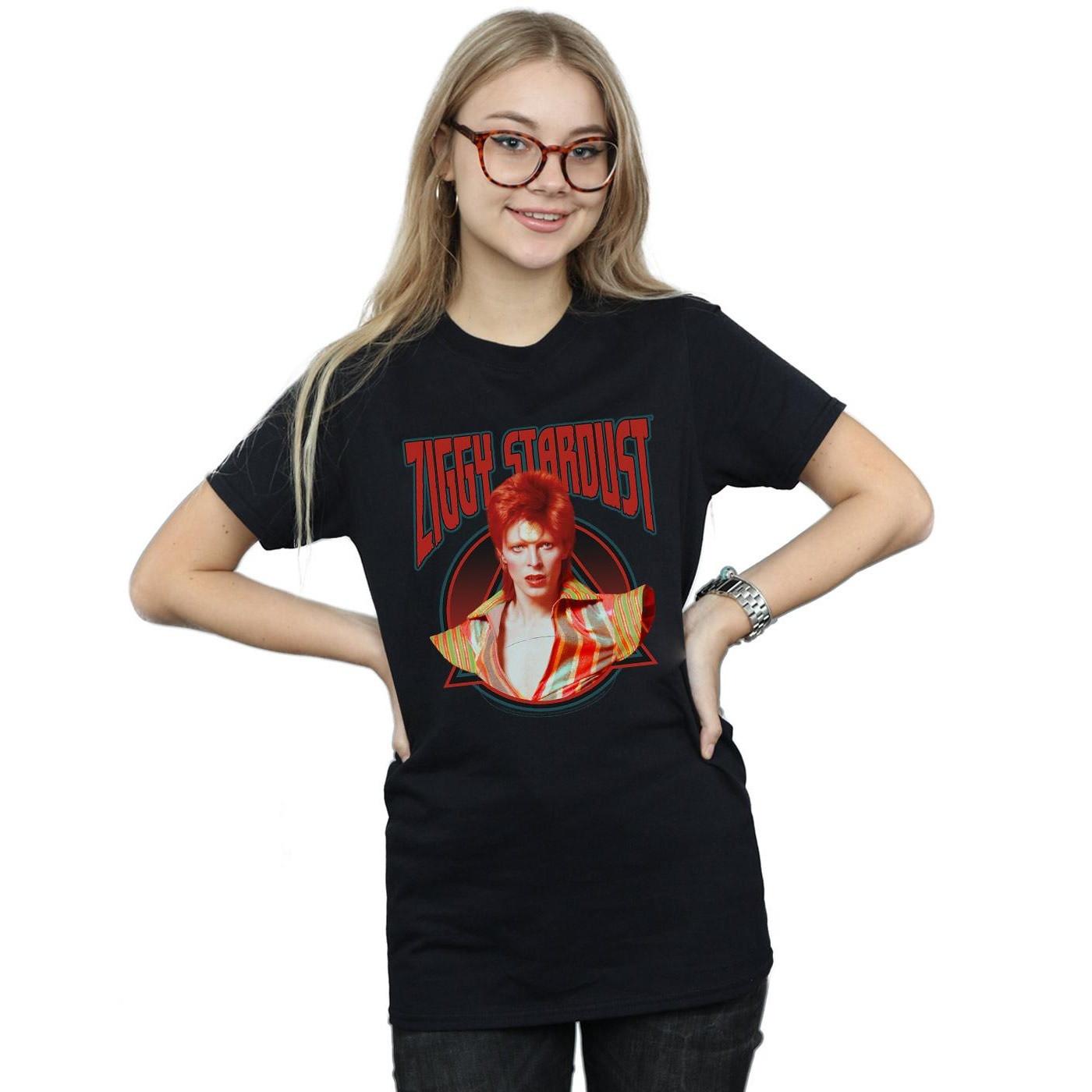 David Bowie Ziggy Stardust Grafikdruck T-Shirt  
