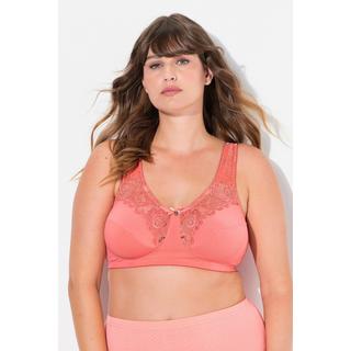 Ulla Popken  Reggiseno sostenitivo modello Kelly senza ferretto con pizzo e coppa C-E 