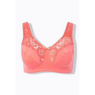 Ulla Popken  Reggiseno sostenitivo modello Kelly senza ferretto con pizzo e coppa C-E 