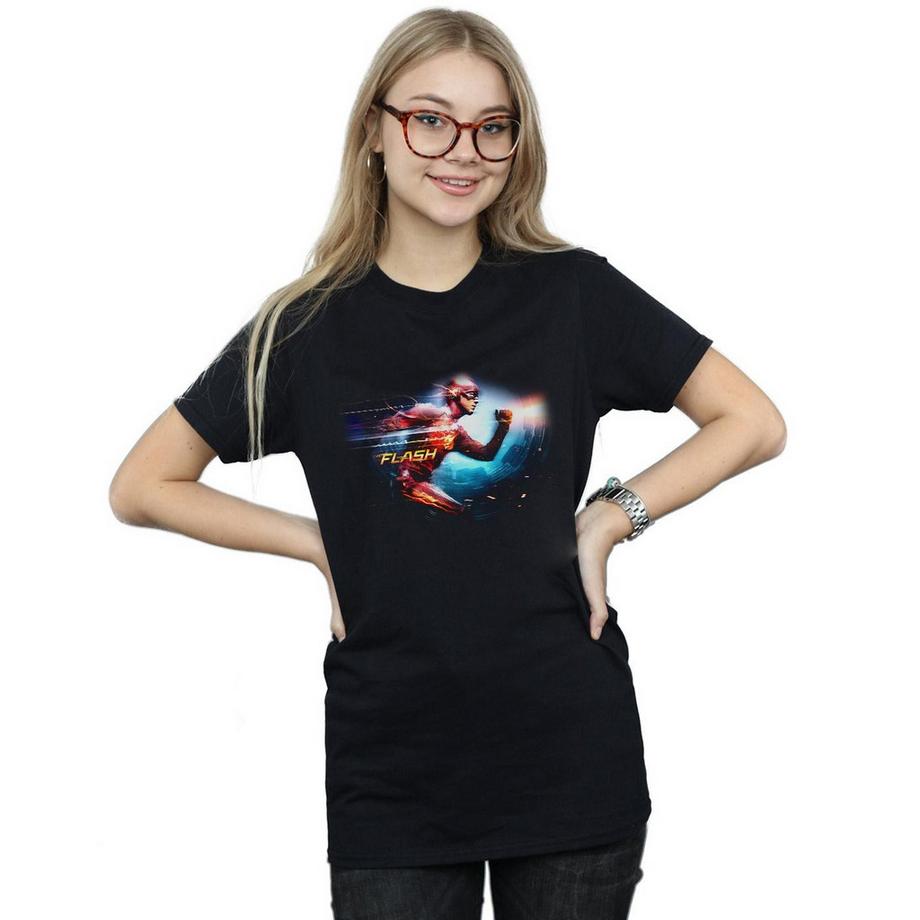 DC COMICS The Flash Running T-Shirt Grafica  