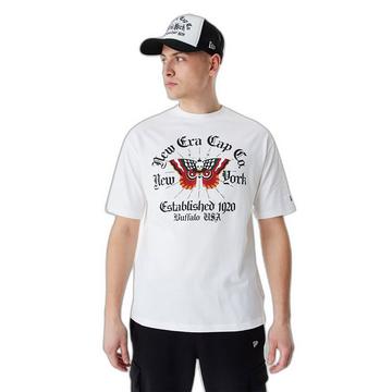 T-shirt grafica oversize con farfalla New Era