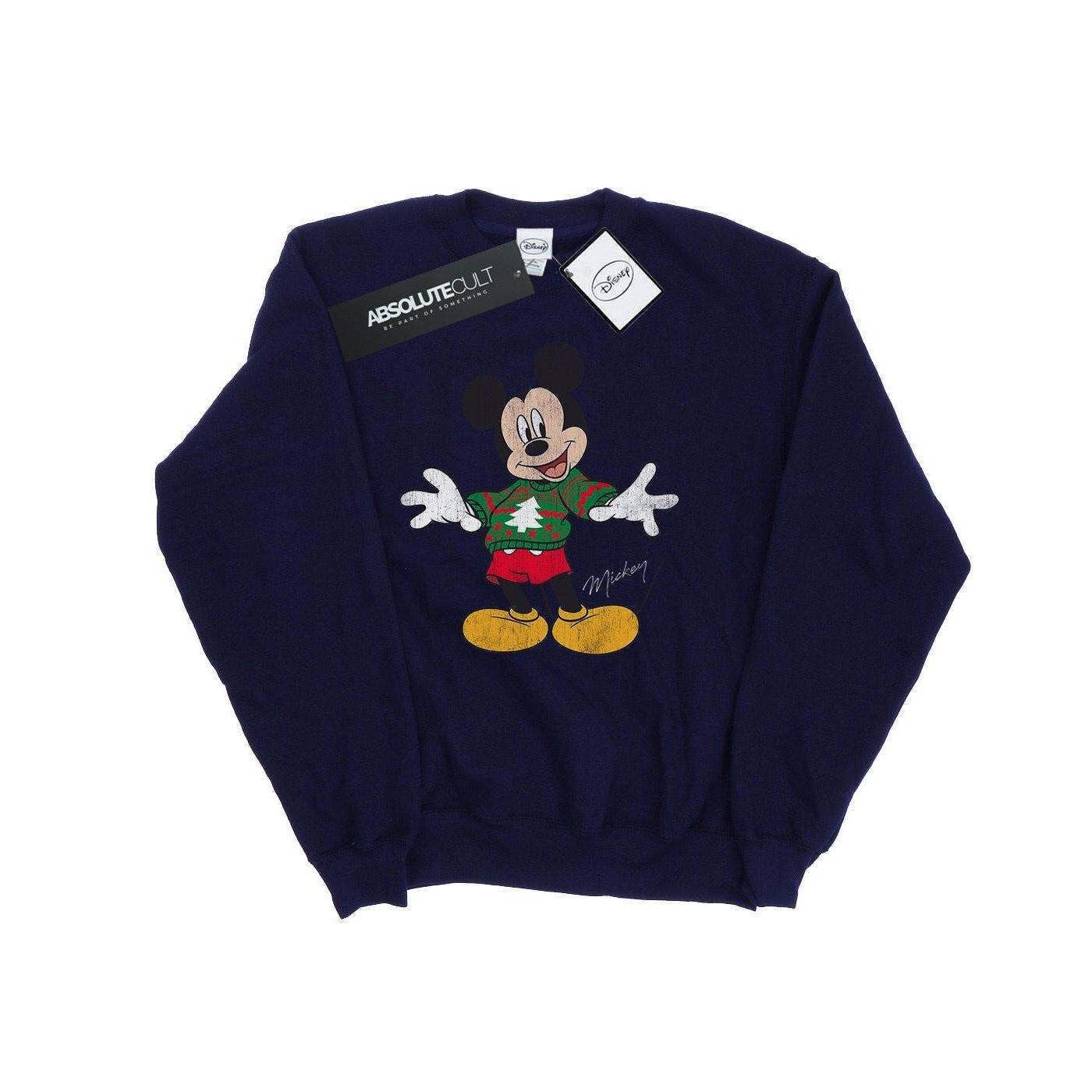 Disney  Mickey Mouse Christmas Jumper Sweatshirt 