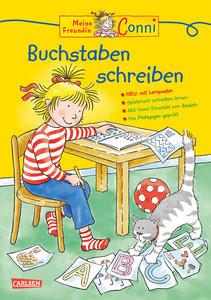 Conni Gelbe Reihe (Beschäftigungsbuch): Buchstaben schreiben Sörensen, Hanna; Velte, Uli (Illustrationen) Copertina rigida 