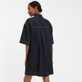 La Redoute Collections Kurzes Denim Hemdblusenkleid  