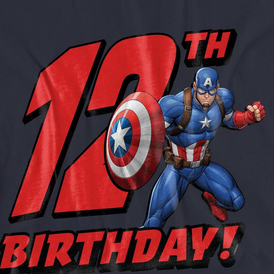 CAPTAIN AMERICA T-Shirt 12ème Anniversaire  