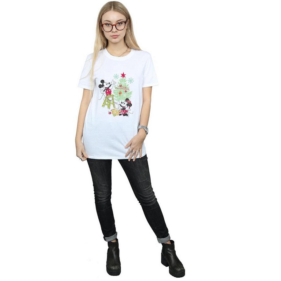 Disney Mickey und Minnie Maus Weihnachtsbaum T-Shirt  