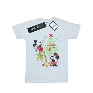 Disney Mickey et Minnie Mouse T-Shirt Arbre de Noël  