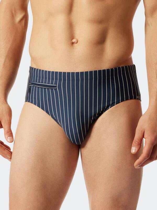 Schiesser Aqua Gestreifter Badeslip  