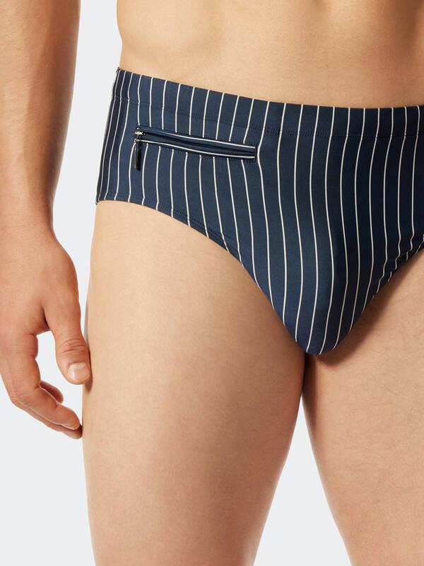 Schiesser Aqua Gestreifter Badeslip  