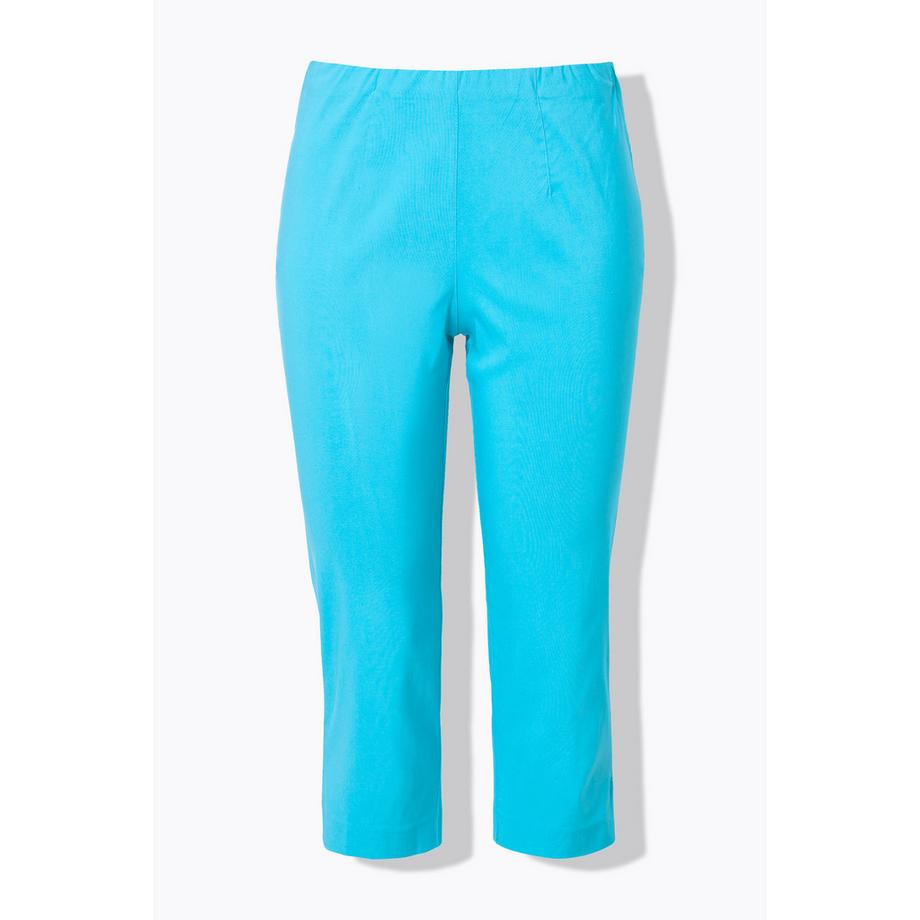 Ulla Popken Bengalina Wadenlange Stretch Hose Elastikbund  