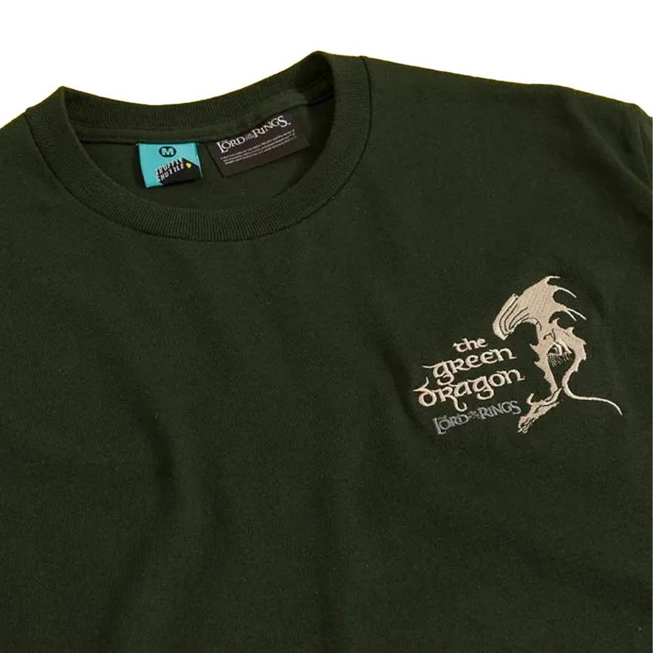 Lord Of The Rings Grüner Drache besticktes T-Shirt  