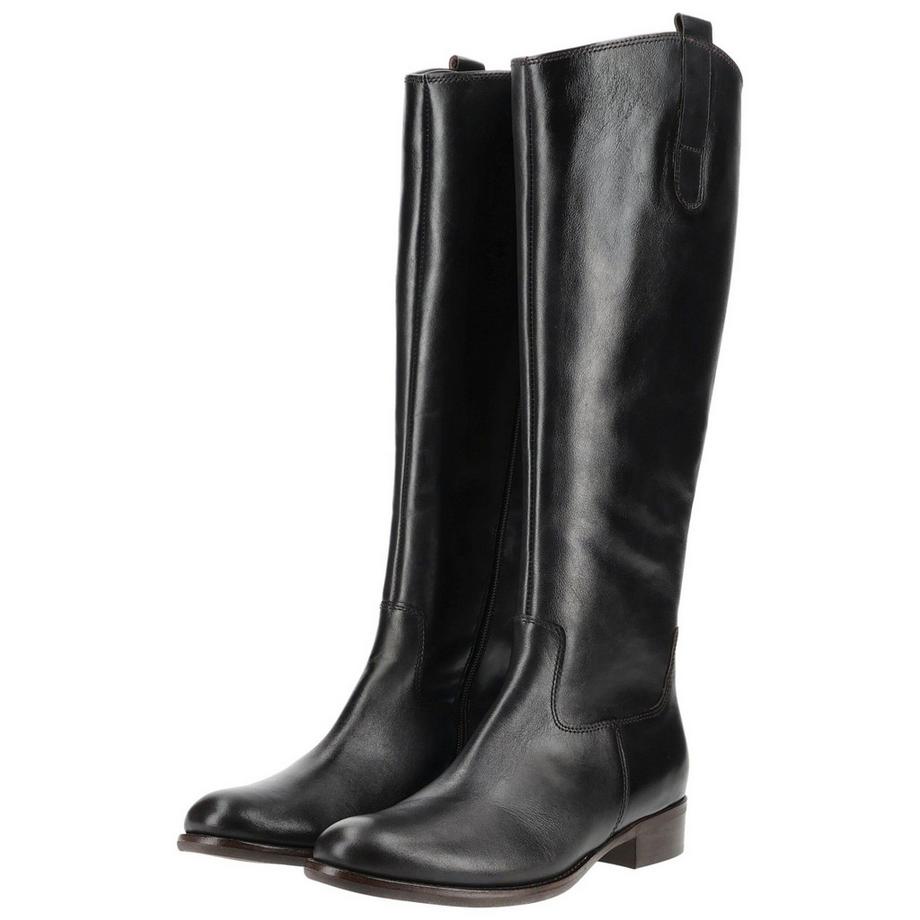 Gabor Hohe Lederstiefel mit Seitlichem Reissverschluss  