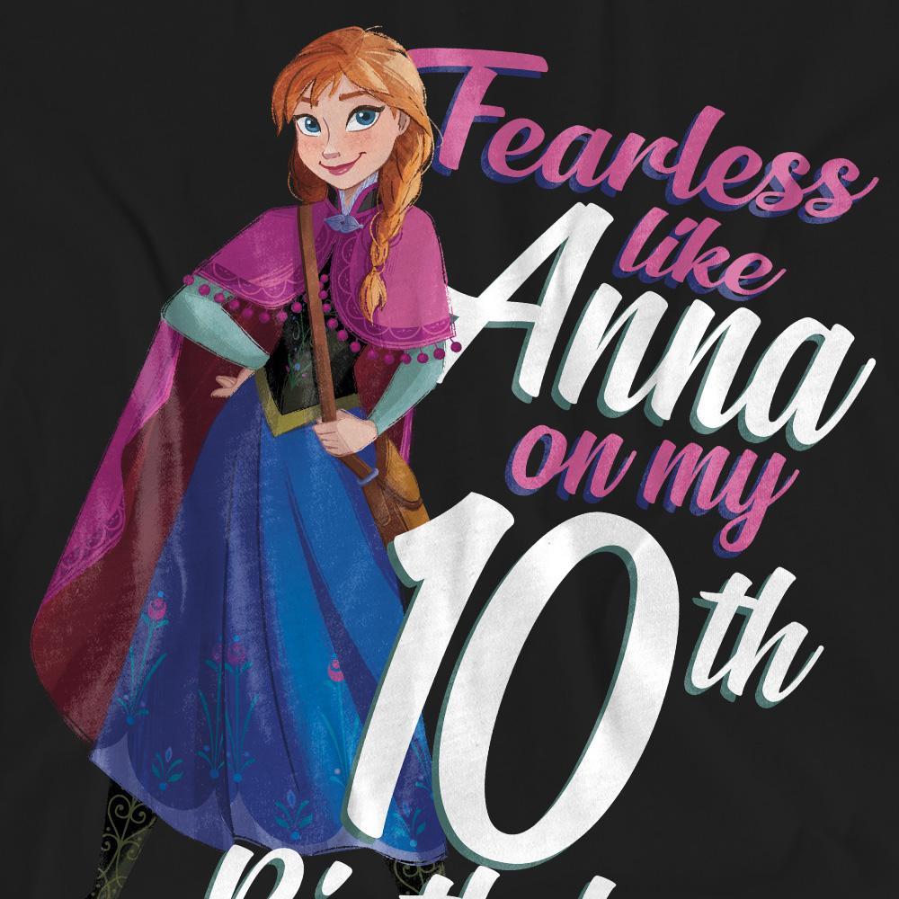 FROZEN Fearless Like Anna T-Shirt 10e Anniversaire  