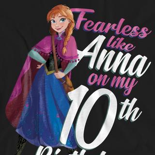 FROZEN Fearless Like Anna T-Shirt 10e Anniversaire  