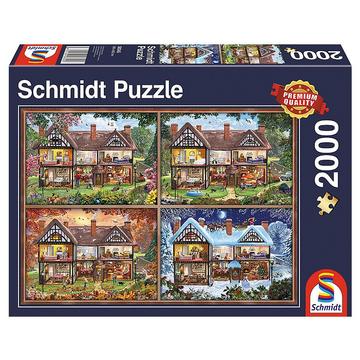 Puzzle Jahreszeiten-Haus (2000Teile)