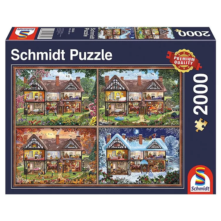Schmidt Puzzle Jahreszeiten-Haus (2000Teile)online kaufen MANOR