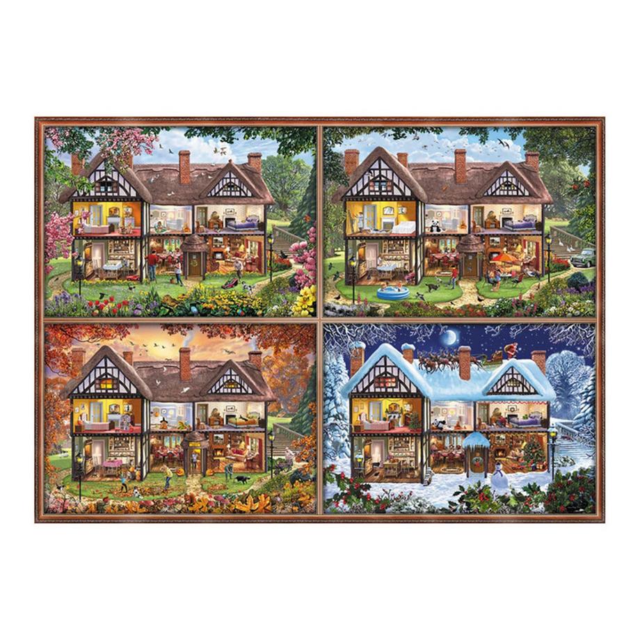 Schmidt  Puzzle Jahreszeiten-Haus (2000Teile) 