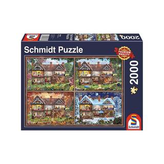 Schmidt  Puzzle Jahreszeiten-Haus (2000Teile) 