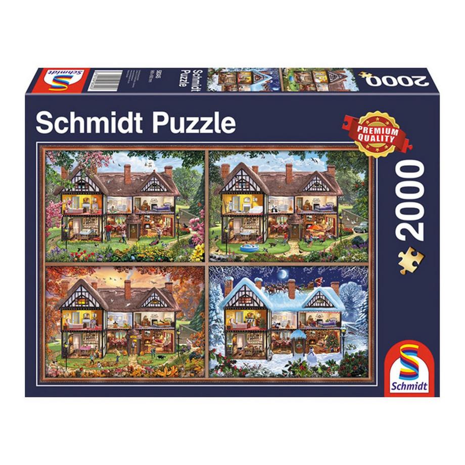 Schmidt  Puzzle Jahreszeiten-Haus (2000Teile) 