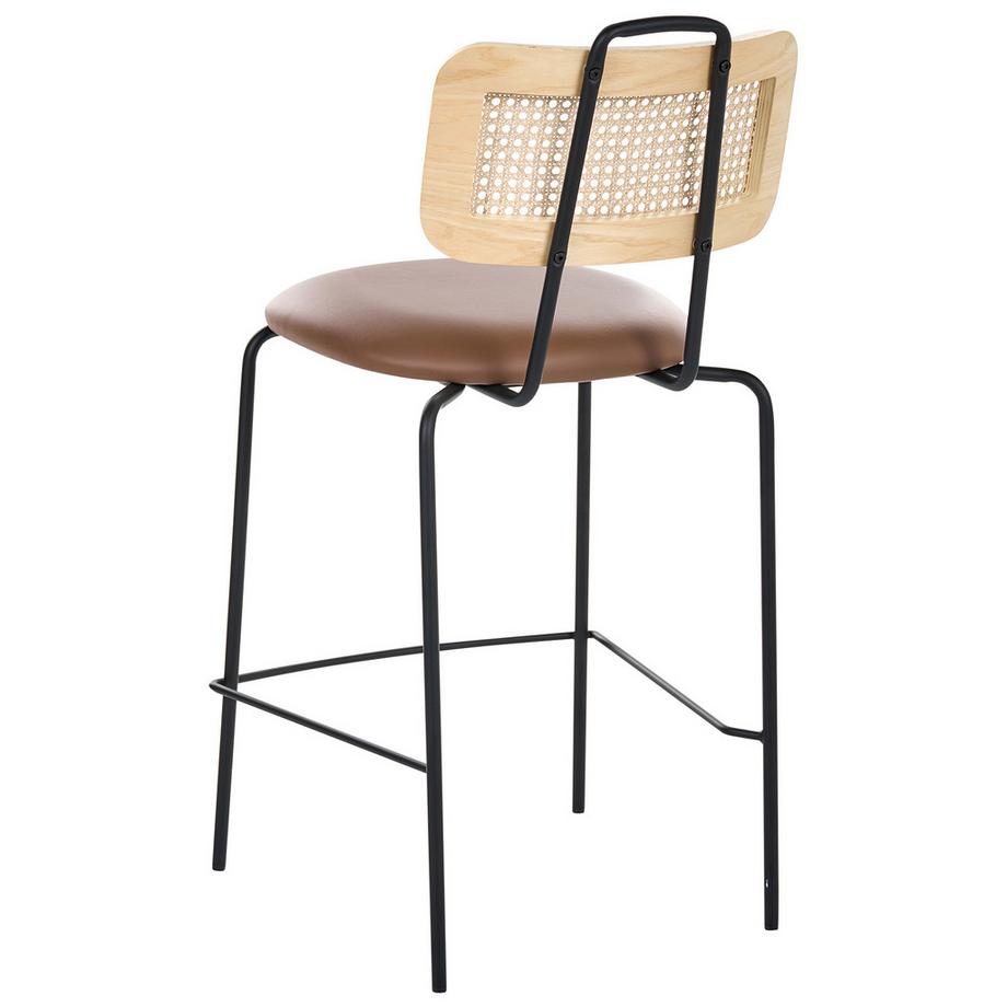 Beliani Lot de 2 chaises de bar en Cuir PU  ADELANTO  
